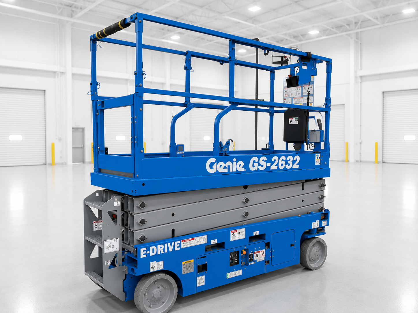 2026 Genie New 2026 GENIE GS-2632 Scissor Lift — 26 ft electric indoor scissor lift for sale — side profile
